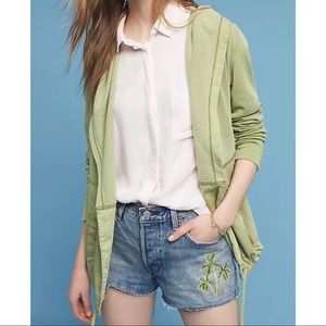 Anthropologie Postmark Anorak Open Front Hoodie